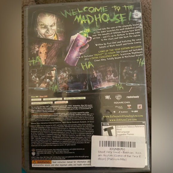 BATMAN ARKHAM ASYLUM - Picture 2 of 6